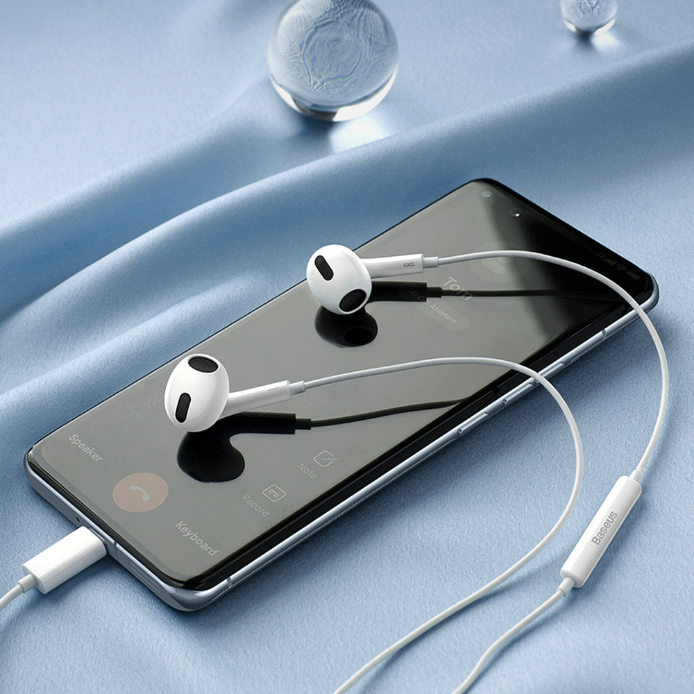 Handsfree USB-C Baseus Encok C17, Alb NGCR010002