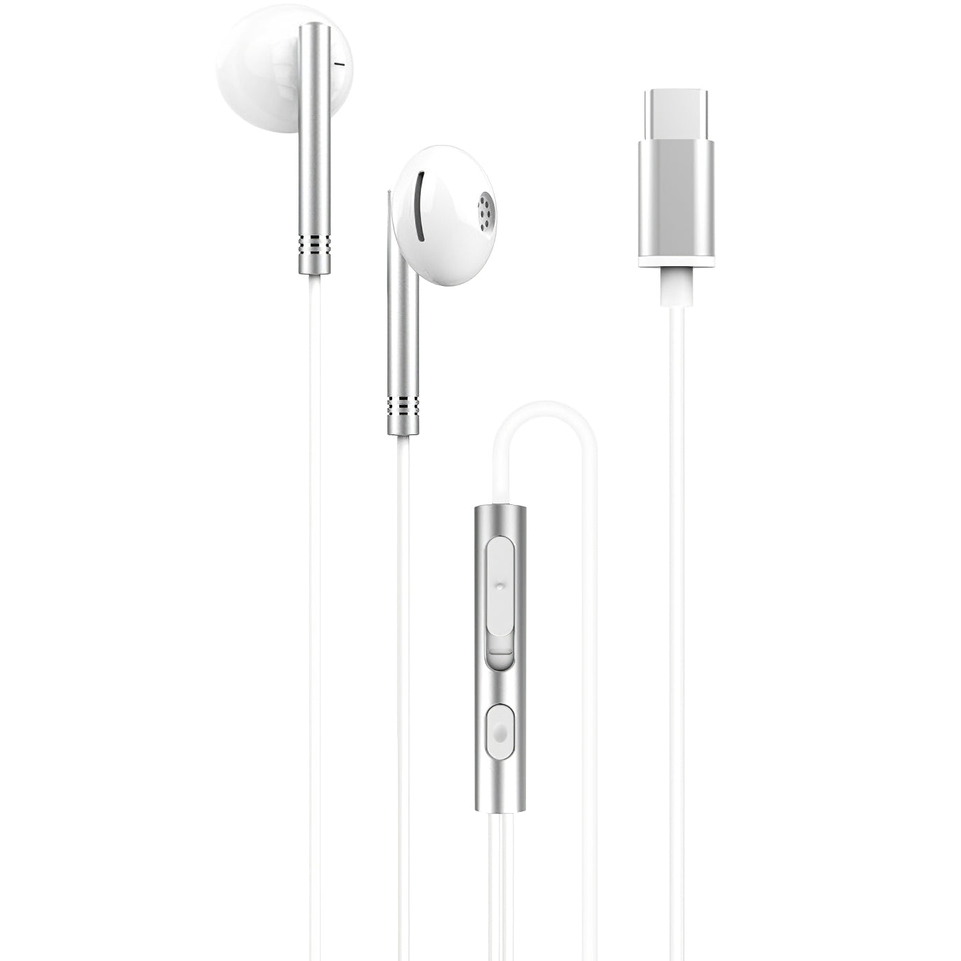 Handsfree USB-C XO Design EP29, Argintiu