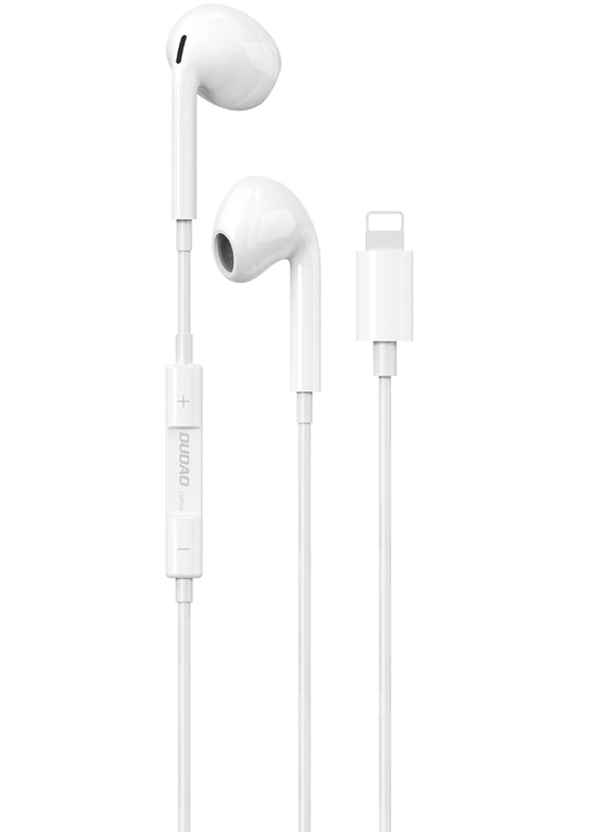 Handsfree Lightning Dudao X14PROL-W1, Alb