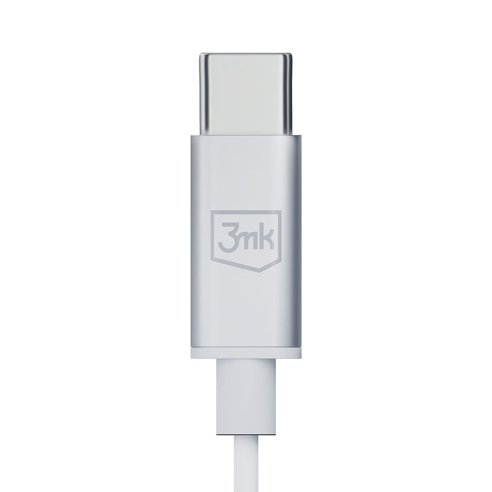 Handsfree USB-C 3MK, Alb