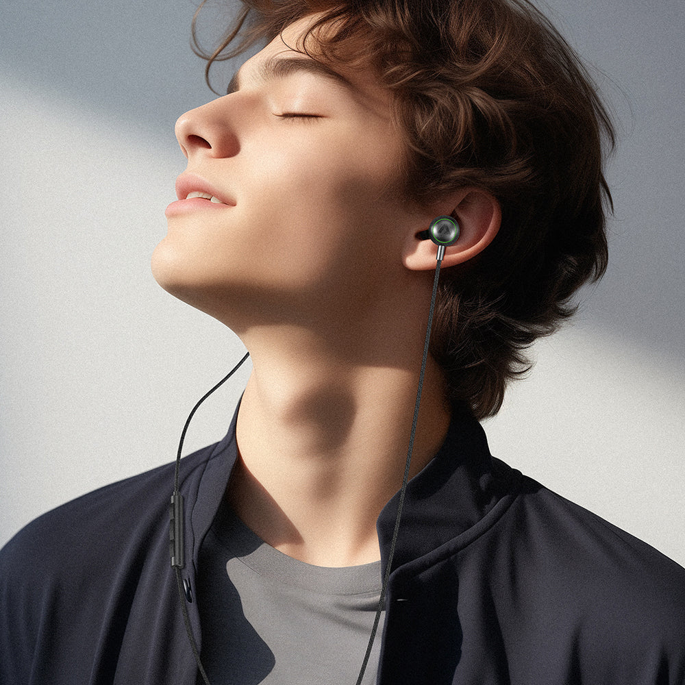 Handsfree USB-C Acefast L5, 1.2m, Negru