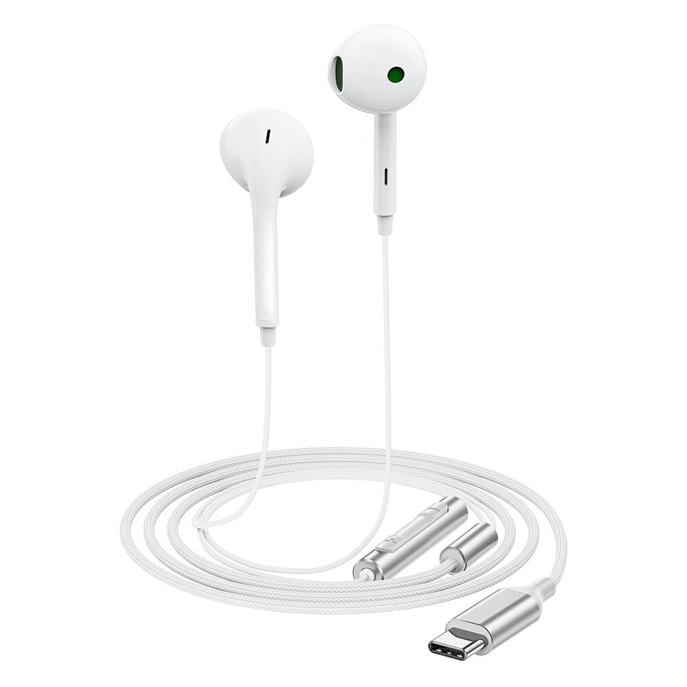 Handsfree USB-C Acefast L7, Alb