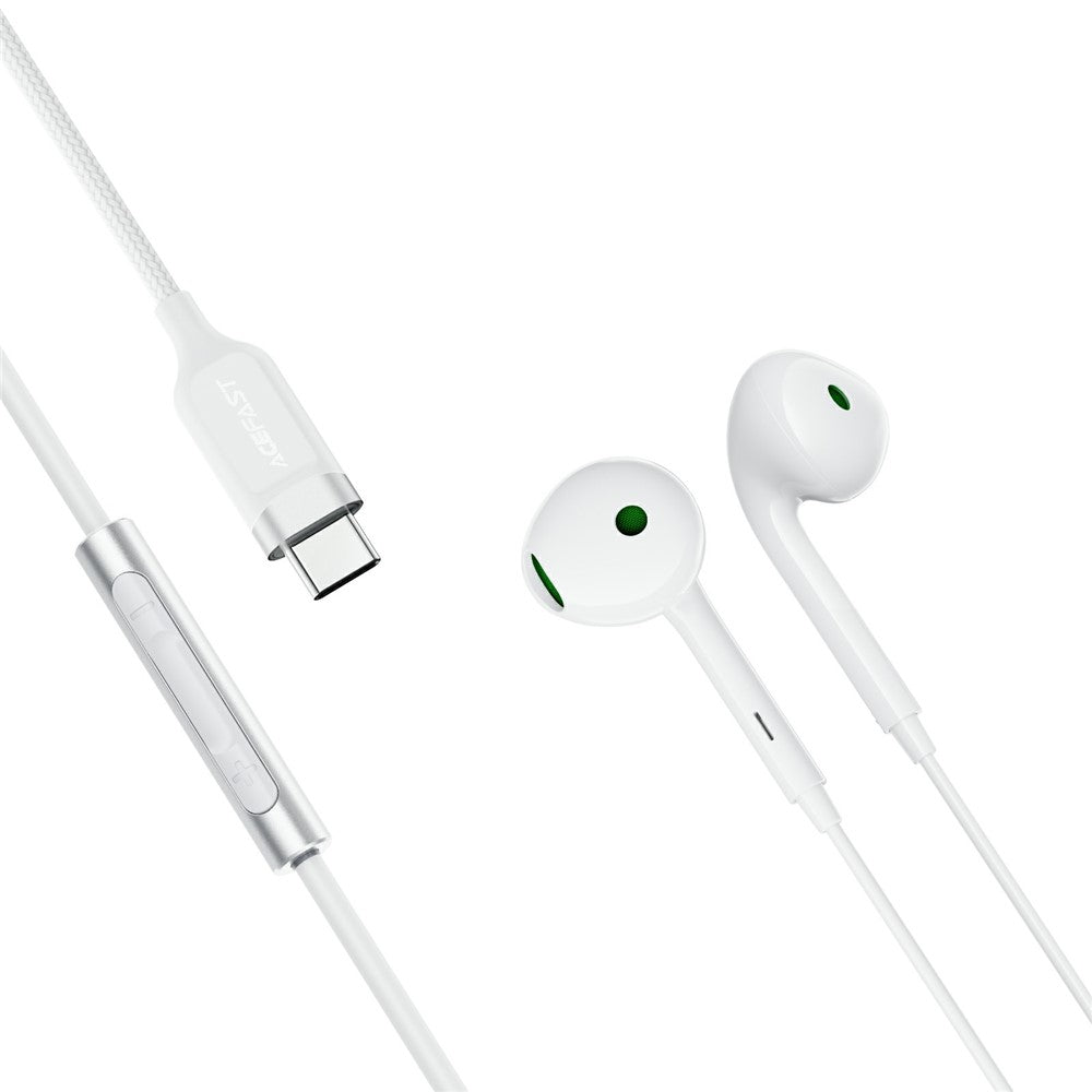 Handsfree USB-C Acefast L7, Alb