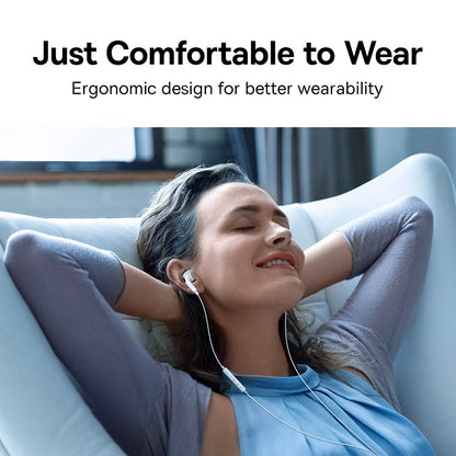 Handsfree USB-C Baseus Encok C18, Alb NGCR030102