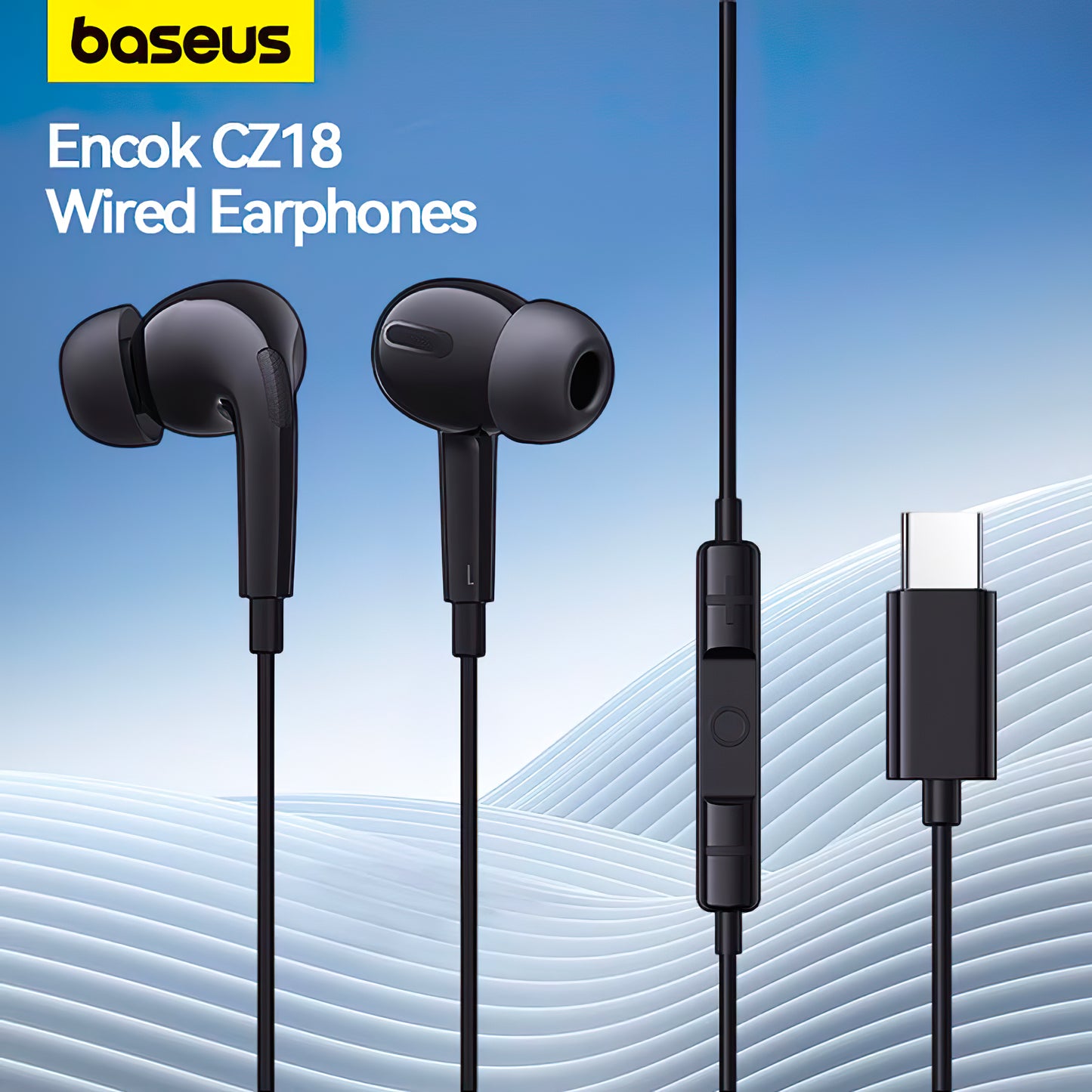 Handsfree USB-C Baseus Encok CZ18, Negru A00170100113-Z1