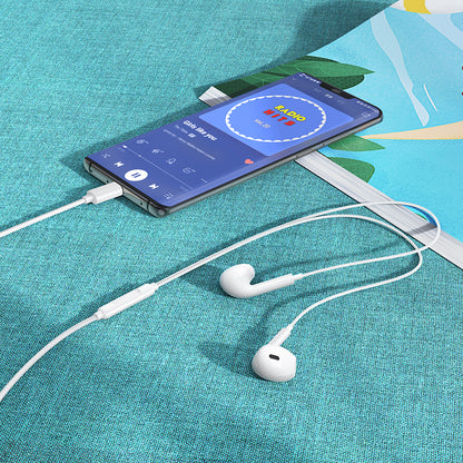 Handsfree USB-C Borofone BM100 Max Fuente, Alb