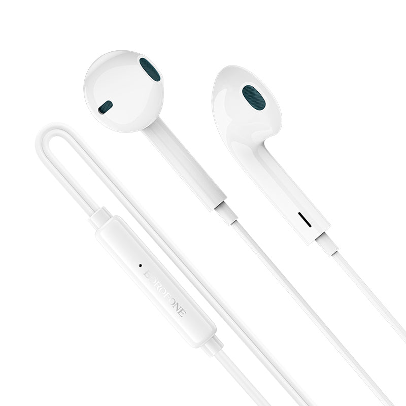 Handsfree USB-C Borofone BM100 Fuente, Alb