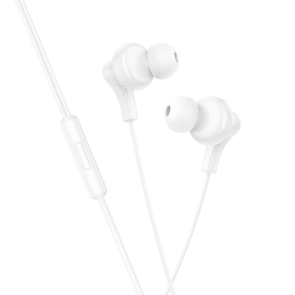 Handsfree USB-C HOCO M114, Alb