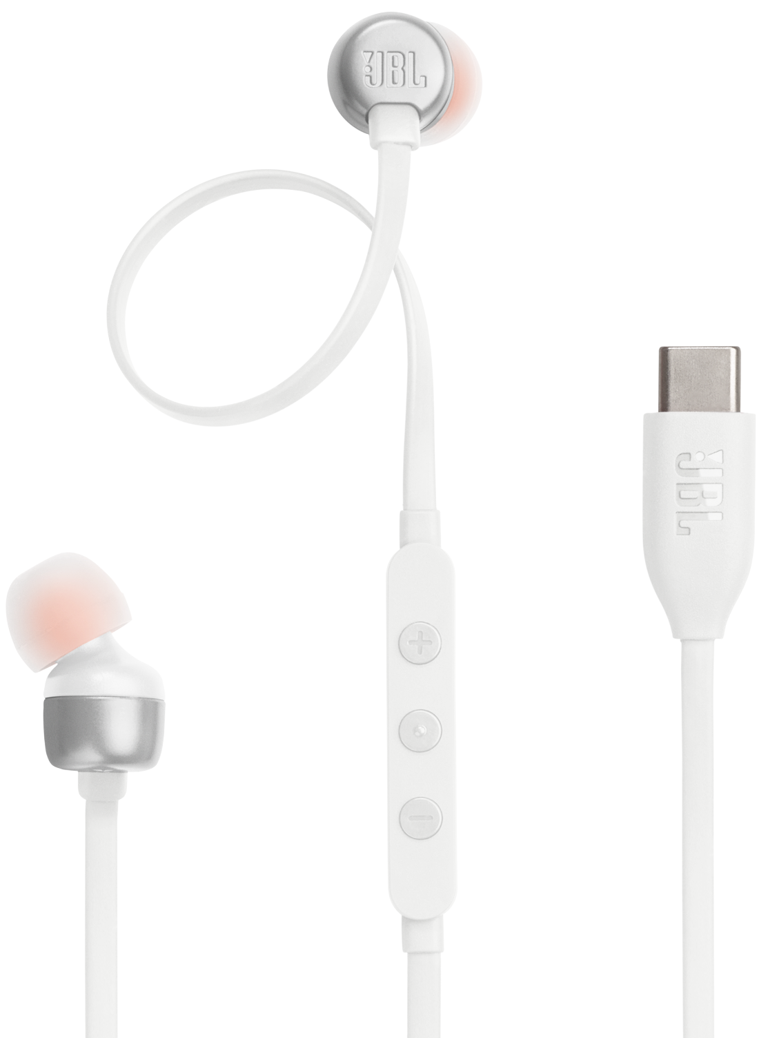 Handsfree USB-C JBL Tune 310C, Alb JBLT310CWHT