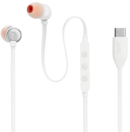 Handsfree USB-C JBL Tune 310C, Alb JBLT310CWHT