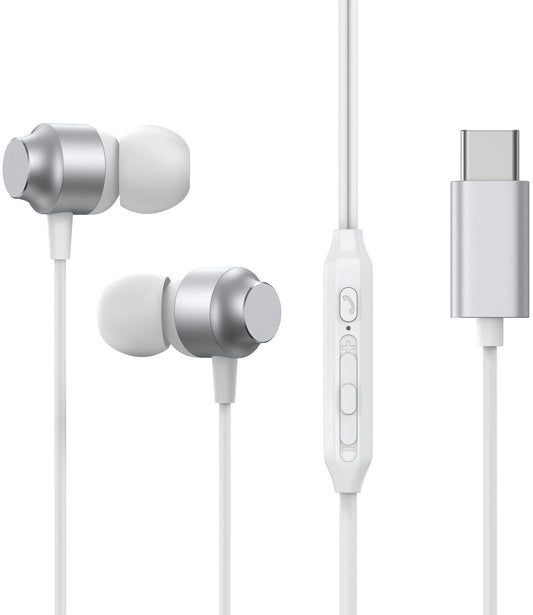 Handsfree USB-C Joyroom JR-EC06, Argintiu