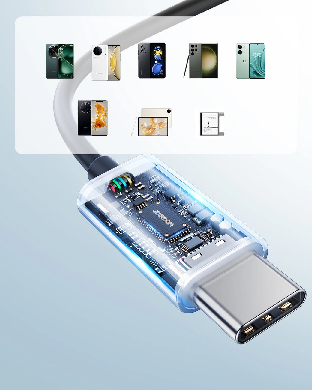 Handsfree USB-C Joyroom JR-EC07, Negru