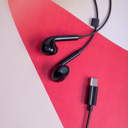 Handsfree USB-C MaXlife MXEP-04, Negru