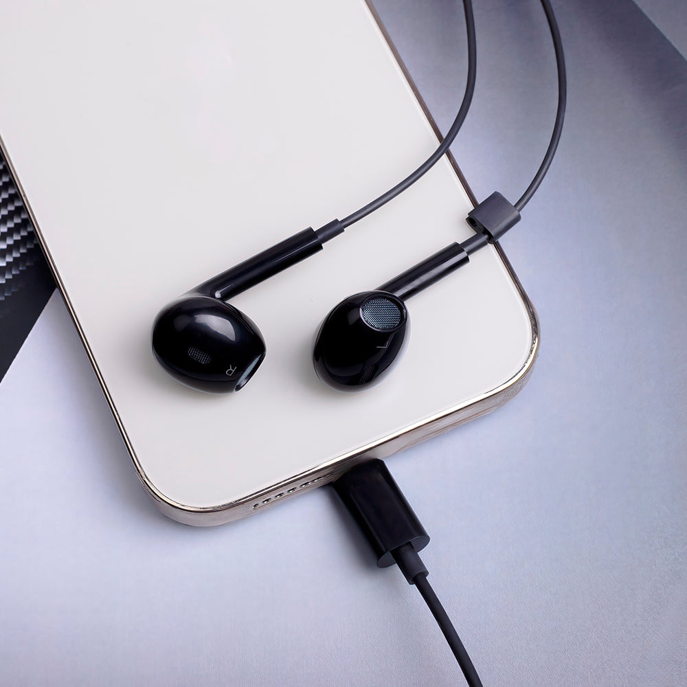 Handsfree USB-C MaXlife MXEP-04, Negru