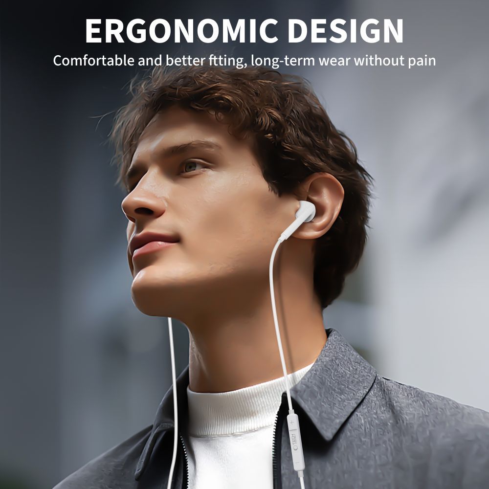 Handsfree USB-C Tech-Protect Ultraboost Core G2, Alb