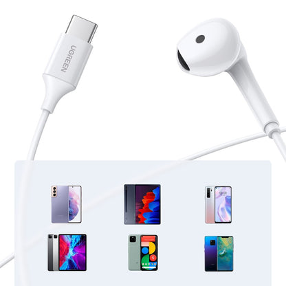 Handsfree USB-C UGREEN EP101, Alb