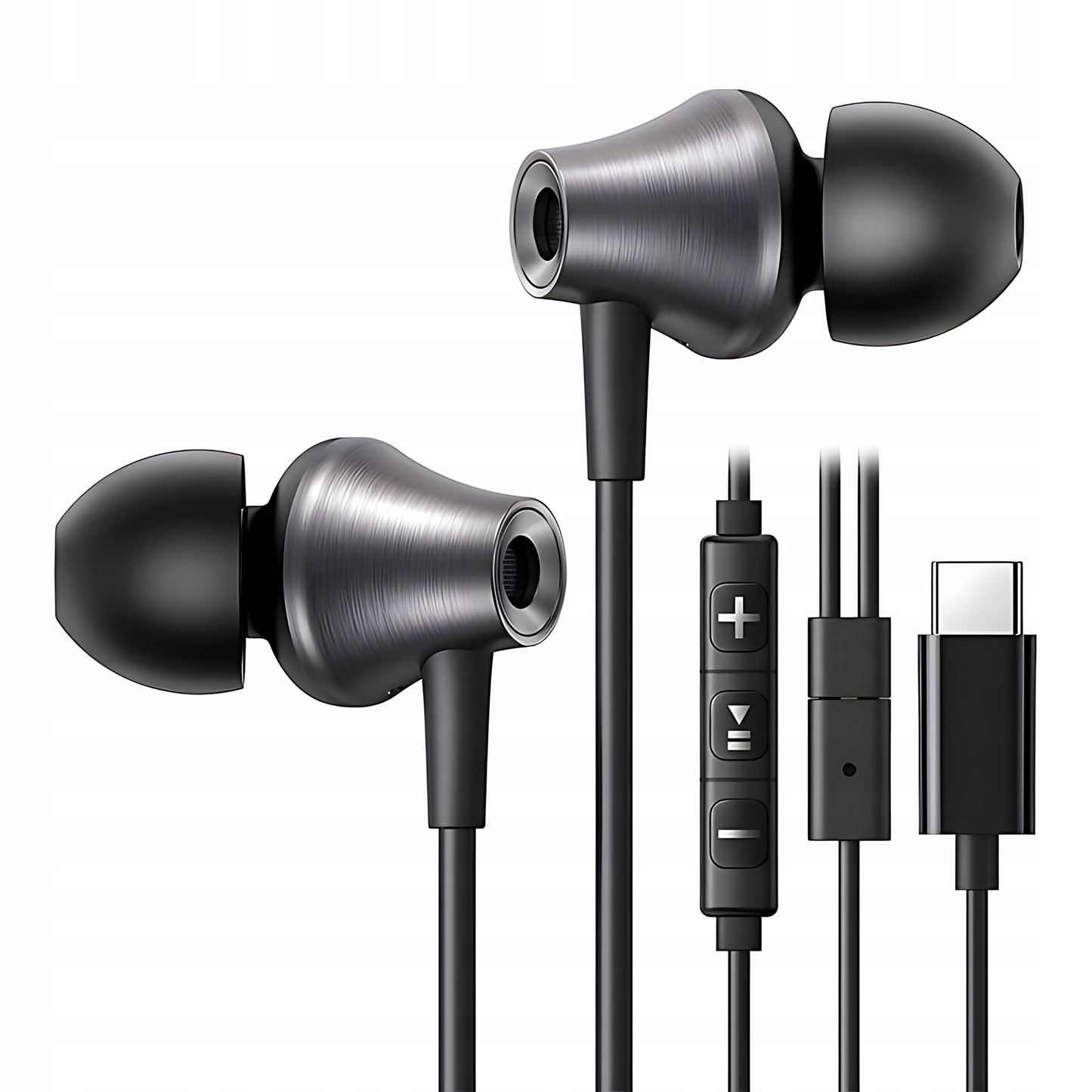 Handsfree USB-C UGREEN EP105, Negru