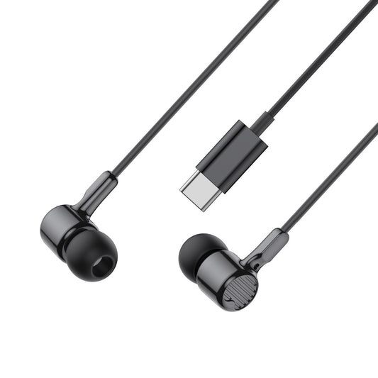 Handsfree USB-C XO Design EP81, Negru