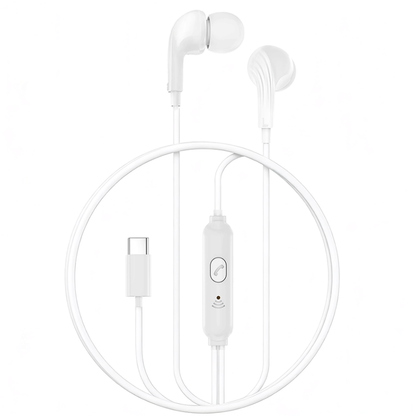 Handsfree USB-C XO Design EP82, Alb