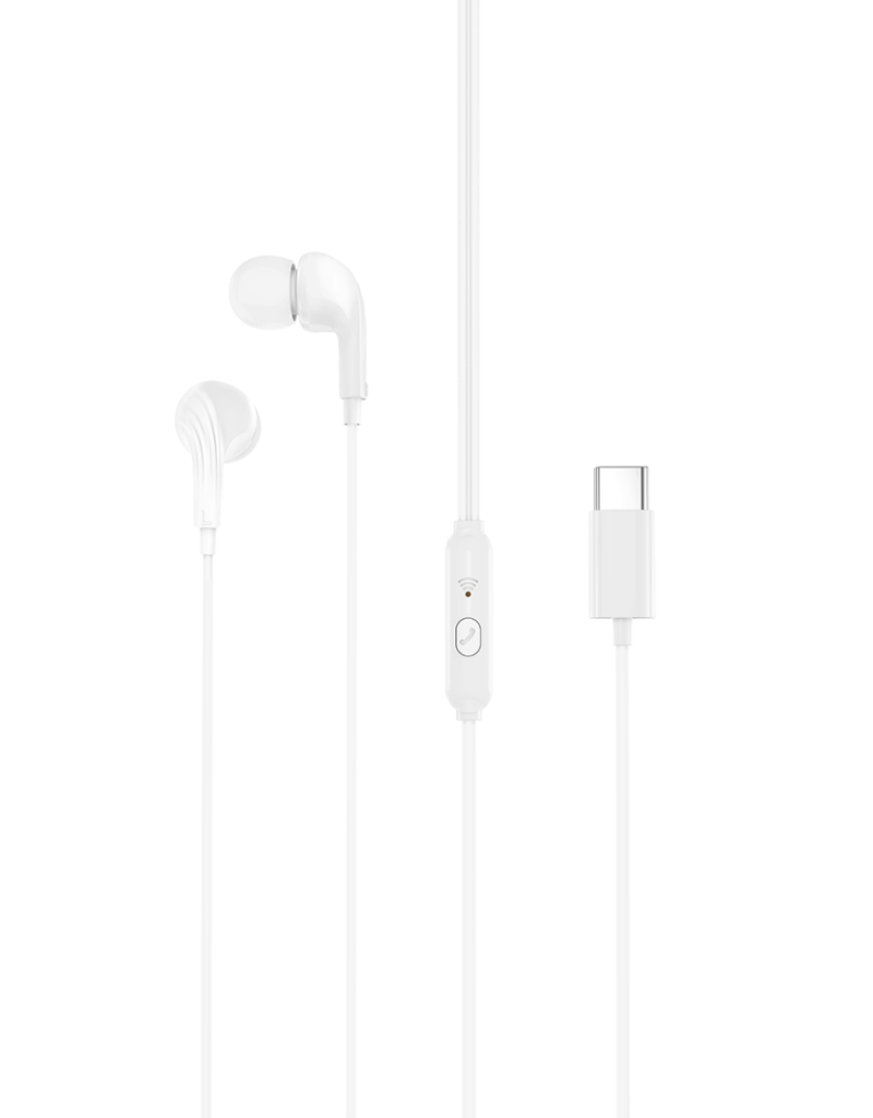 Handsfree USB-C XO Design EP82, Alb