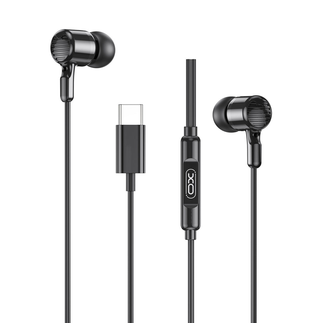 Handsfree USB-C XO Design EP81, Negru