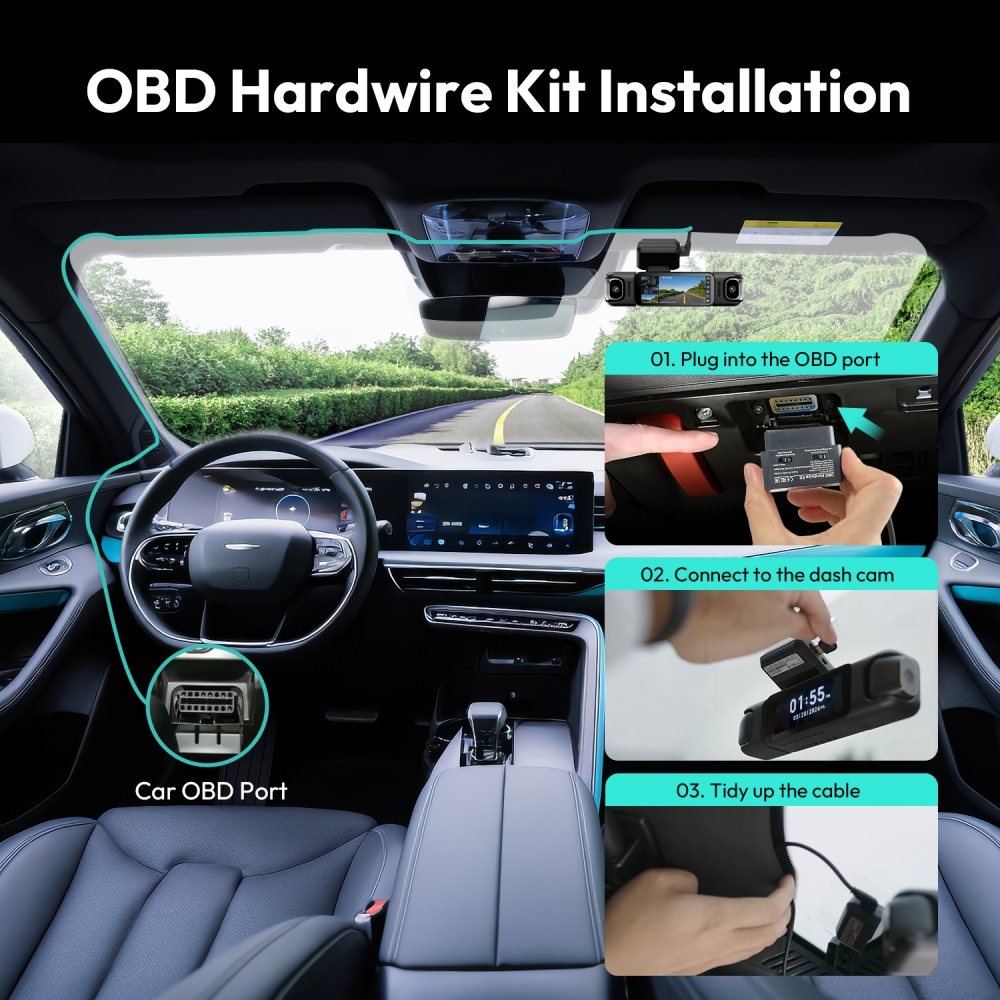 Hardwire OBD Botslab pentru Camera HK40 Plus / HK30 Pro / G500H Pro / G980H Pro / G300H Pro / V9H / G980H 4CH