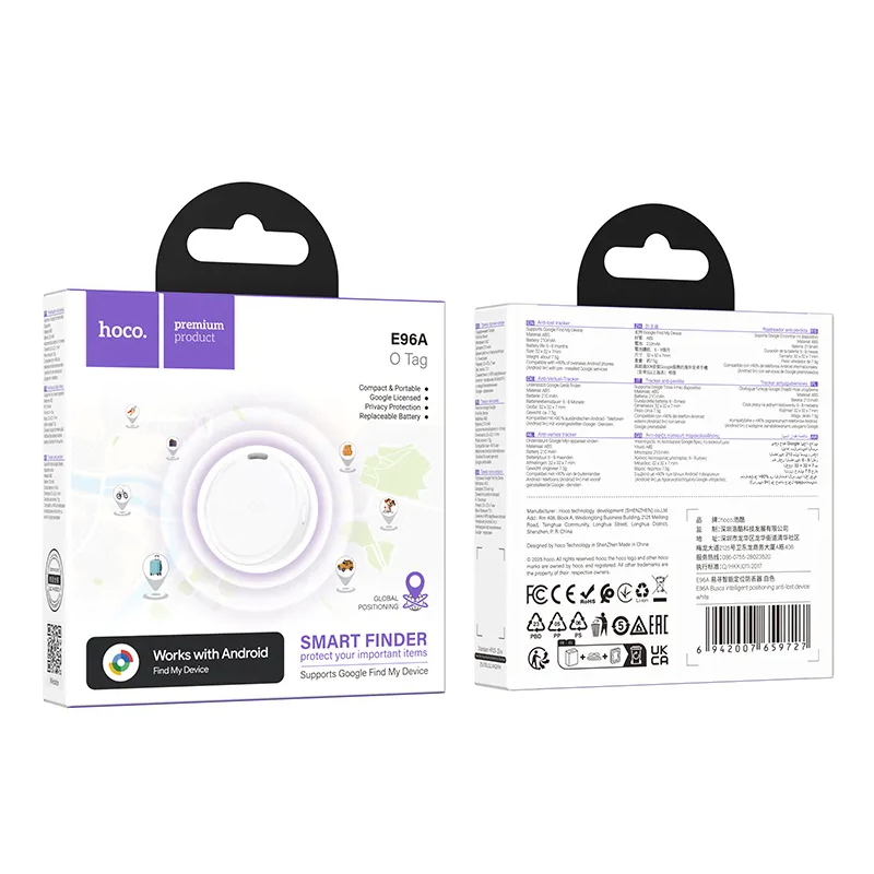HOCO SmartTag E96A pentru Android Series, Alb