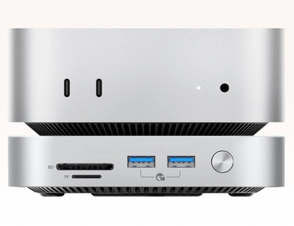 Hub Multifunctional Orico MiniLink M49P pentru Apple Mac Mini M4, 9in1, Argintiu