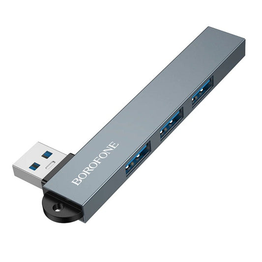 Hub USB Borofone FH1, 4in1, Gri