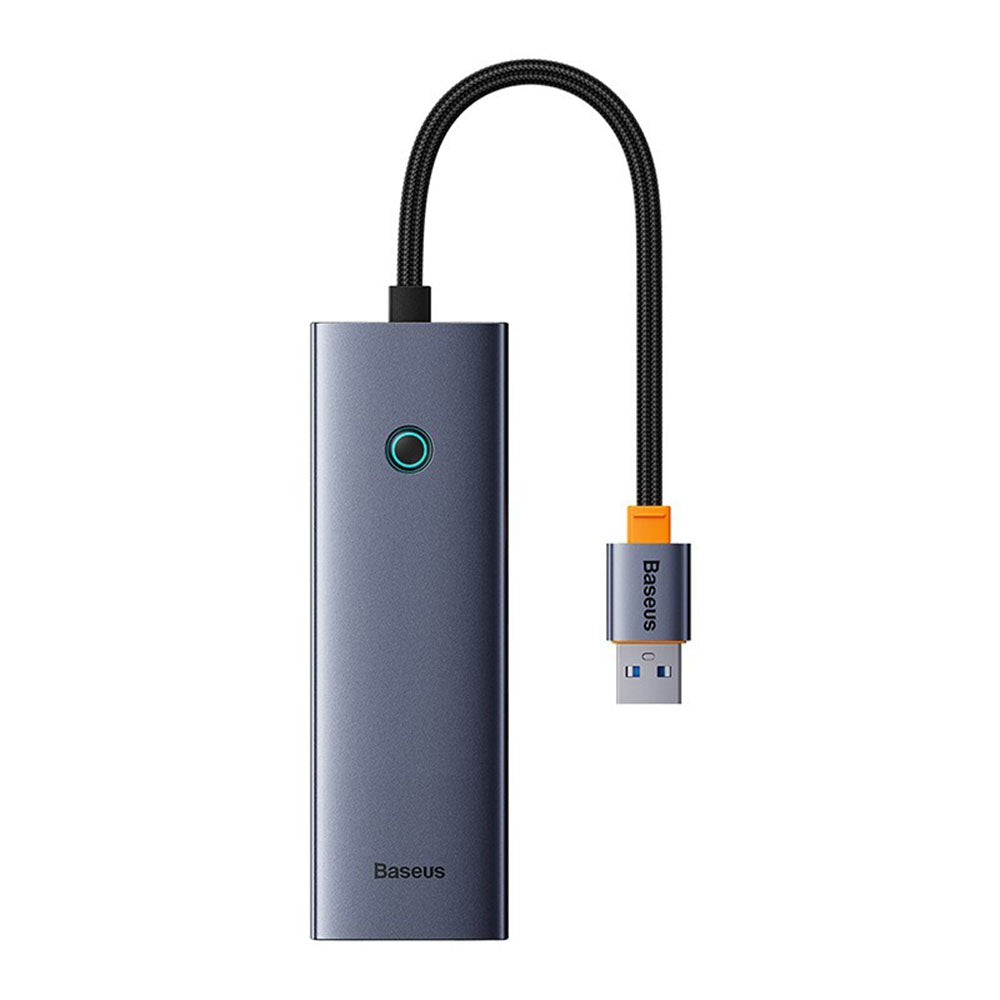 Hub USB Baseus UltraJoy, 3 x USB-A 3.0 - 1 x RJ45, Gri B0005280A813-01