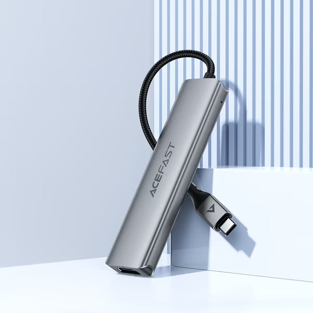 Hub USB-C Acefast J16, 5in1, Gri