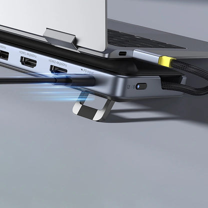 Hub USB-C Baseus EliteJoy EH3, 12in1, Gri B00051300111-00