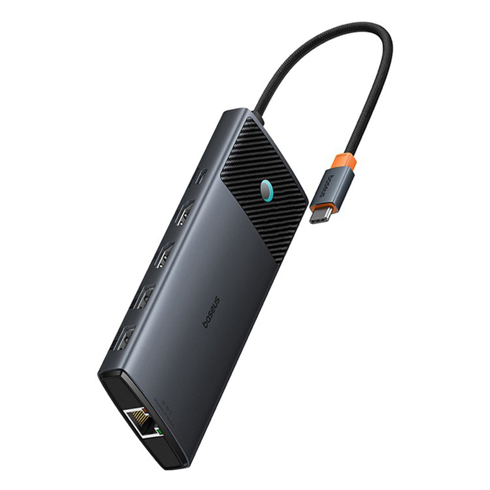 Hub USB-C Baseus Gleam II, 10in1, Negru B00061800123-00