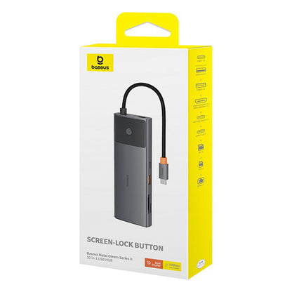 Hub USB-C Baseus Gleam II, 10in1, Negru B00061800123-00