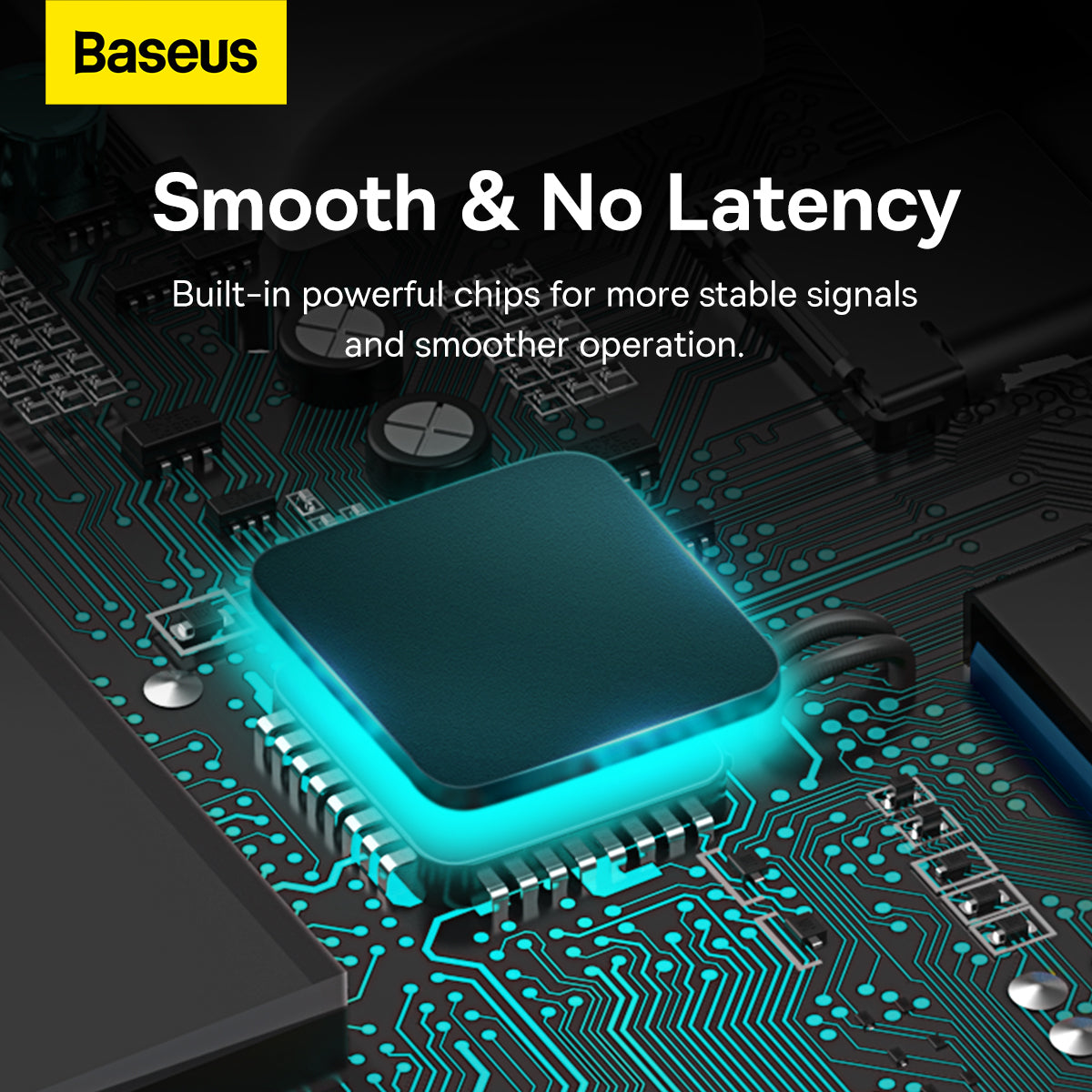 Hub USB-C Baseus Lite, 4 x USB-A 3.2, 2m, Alb