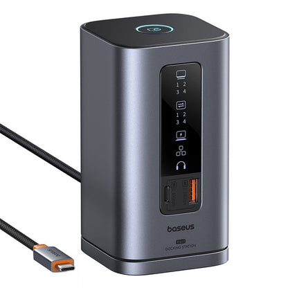 Hub USB-C Baseus SpaceMate, 11in1, Gri B00568101813-00