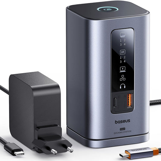Hub Multifunctional Baseus Spacemate, 11in1, Gri B0112701