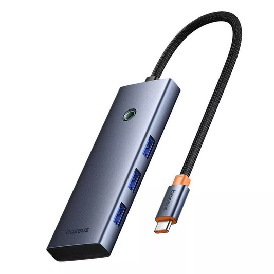 Hub USB-C Baseus UltraJoy, 3 x USB-A 3.0 - 1 x USB-C - 1 x HDMI - 1 x SD - 1 x microSD, Gri B00052803811-03