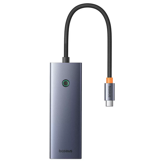 Hub USB-C Baseus UltraJoy, 3 x USB-A 3.0 - 1 x USB-C - 1 x HDMI - 1 x SD - 1 x microSD, Gri B00052803811-03