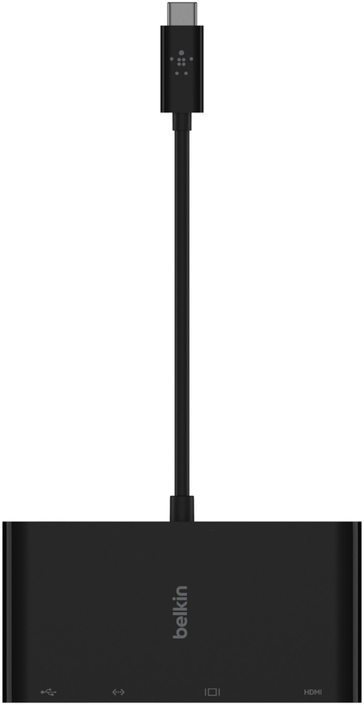Hub USB-C Belkin Connect, 1 x USB-A 3.0 - 1 x HDMI - 1 x VGA - 1 x RJ45, Negru AVC005btBK