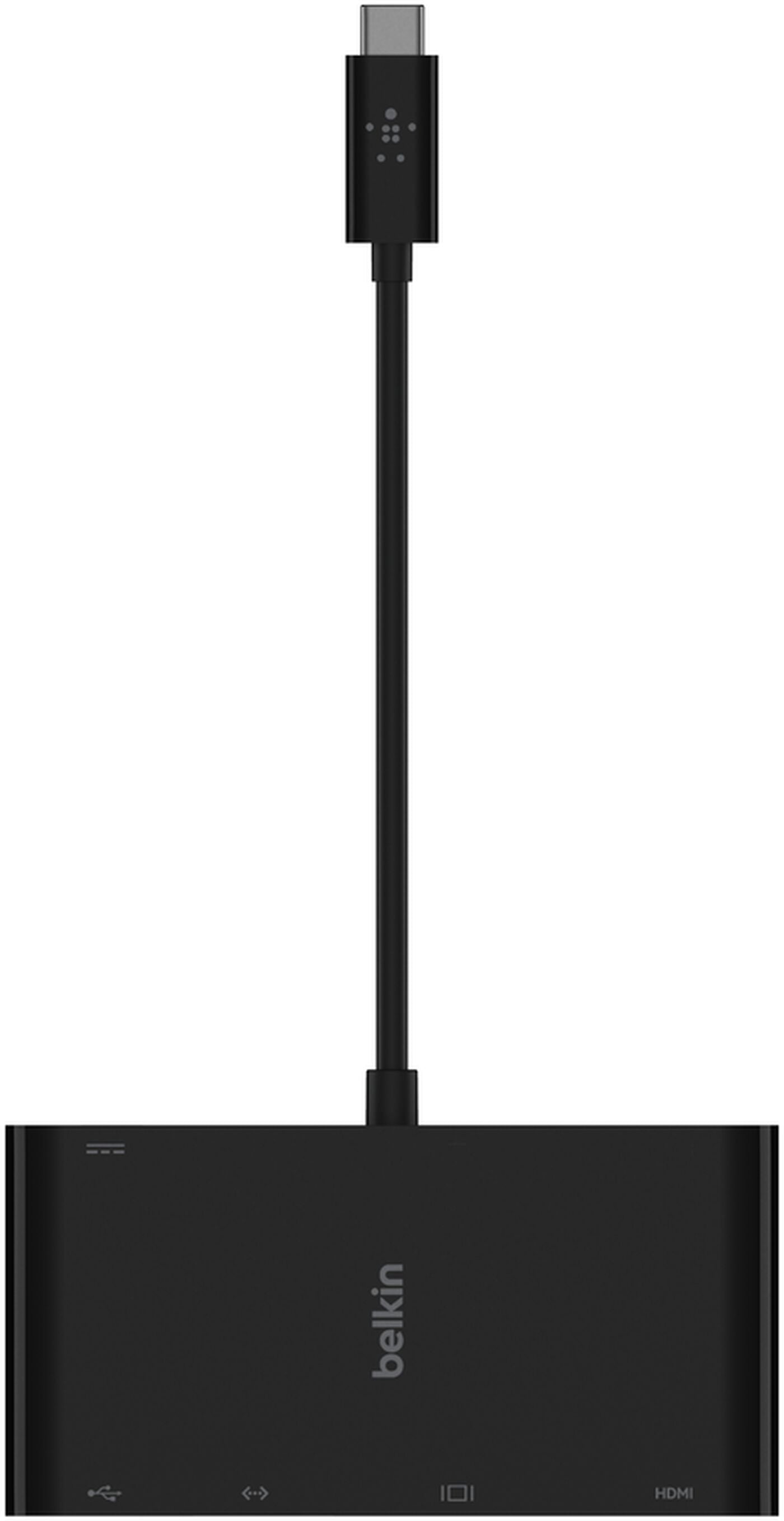Hub USB-C Belkin Connect, 1 x USB-A 3.0 - 1 x USB-C - 1 x HDMI - 1 x VGA - 1 x RJ45, Negru AVC004btBK