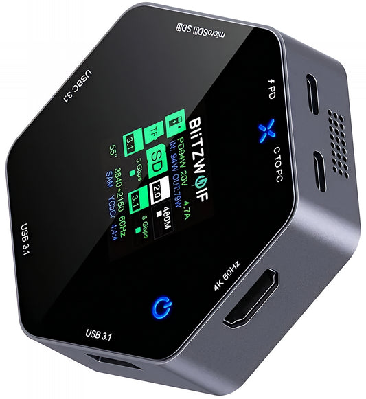 Hub USB-C BlitzWolf BW-TH16, 8in1, Gri