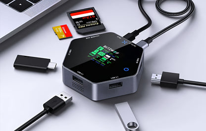 Hub USB-C BlitzWolf BW-TH16, 8in1, Gri