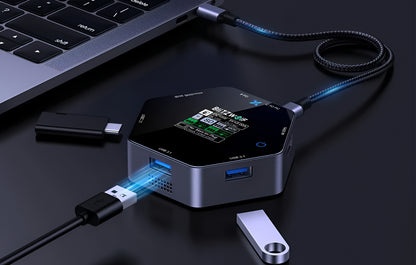Hub USB-C BlitzWolf BW-TH16, 8in1, Gri
