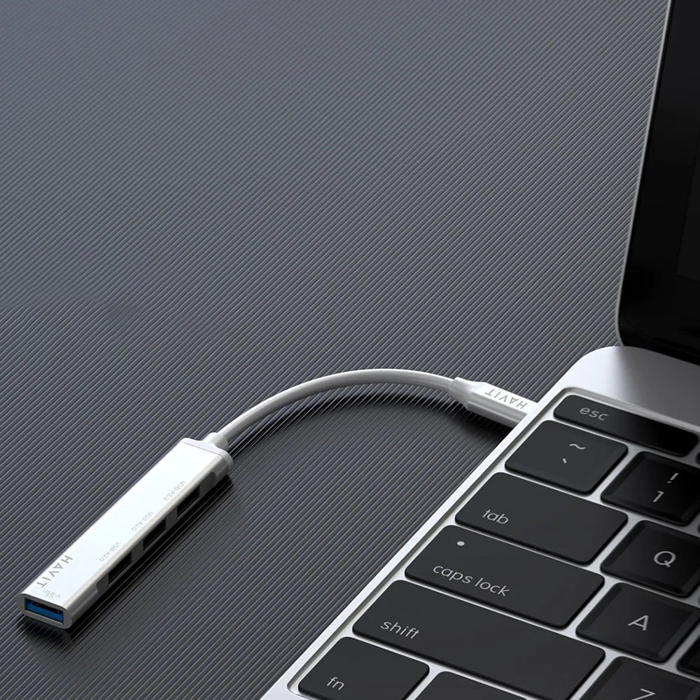 Hub USB-C HAVIT HB41, 4in1, Argintiu