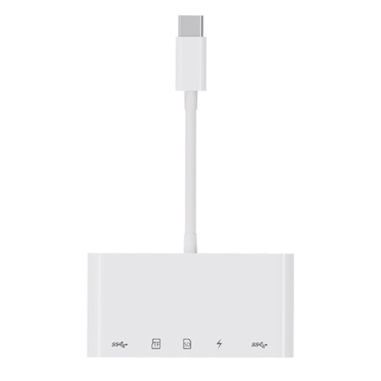 Hub USB-C OEM NK-1032TC, 2 x USB-A - 1 x USB-C - 1 x SD - 1 x microSD, Alb