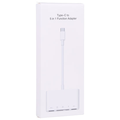 Hub USB-C OEM NK-1032TC, 2 x USB-A - 1 x USB-C - 1 x SD - 1 x microSD, Alb