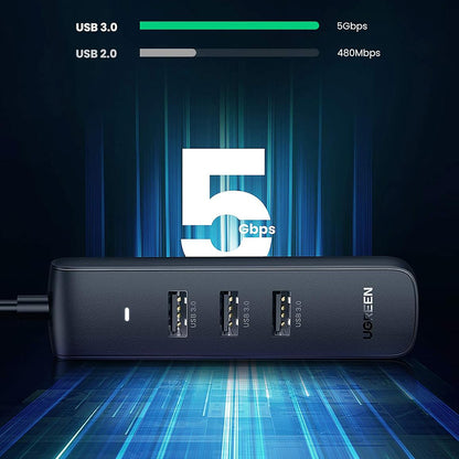 Hub USB-C UGREEN CM416 (10916), 4 x USB-A 3.0, Negru