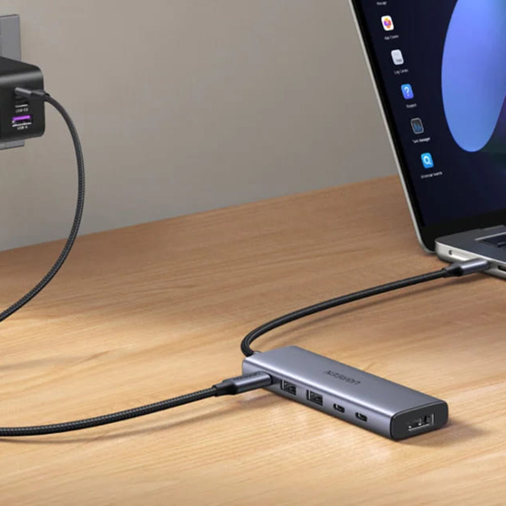 Hub USB-C UGREEN CM511 (75586), 6in1, Gri