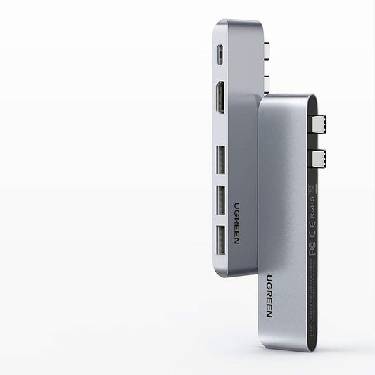 Hub USB-C UGREEN pentru Apple MacBook Pro / Air Series, 3 x USB-A 3.0 - 1 x USB-C - 1 x HDMI, Gri
